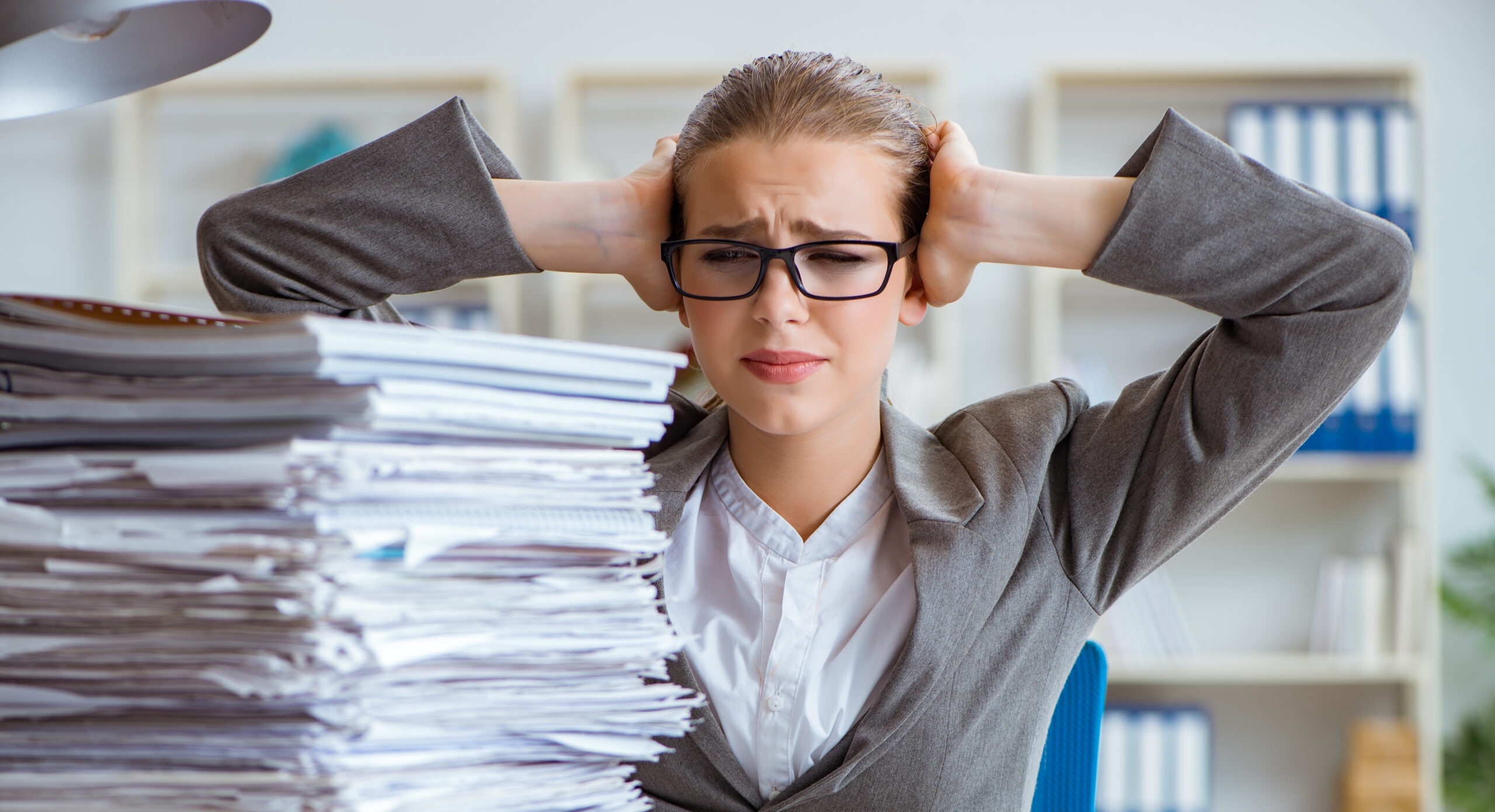 Female,Businesswoman,Boss,Accountant,Working,In,The,Office